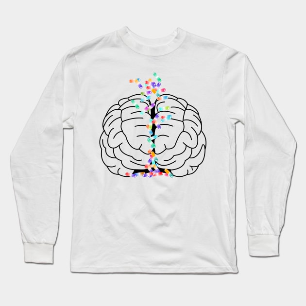 BRAIN | HOW MY BRAIN VIEWS COLORS | COLOR | COLOURS Long Sleeve T-Shirt by WOLFONTEE